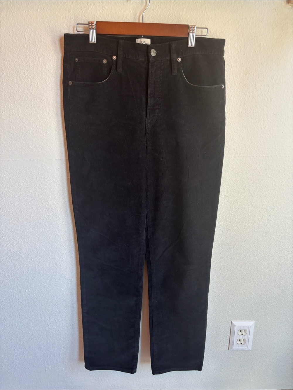 J. CREW Womens Corduroy Jeans Vintage Slim Straight Pants 30 Tall